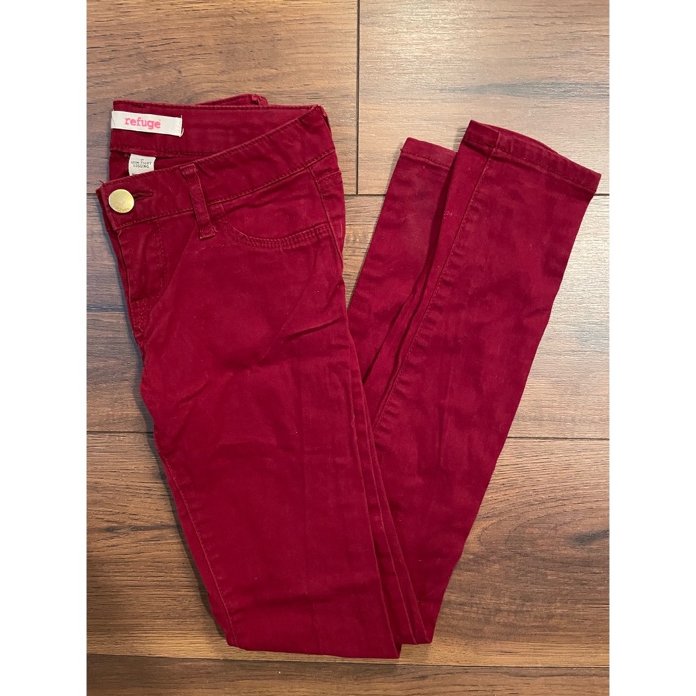 Refuge Red Skinny Pants